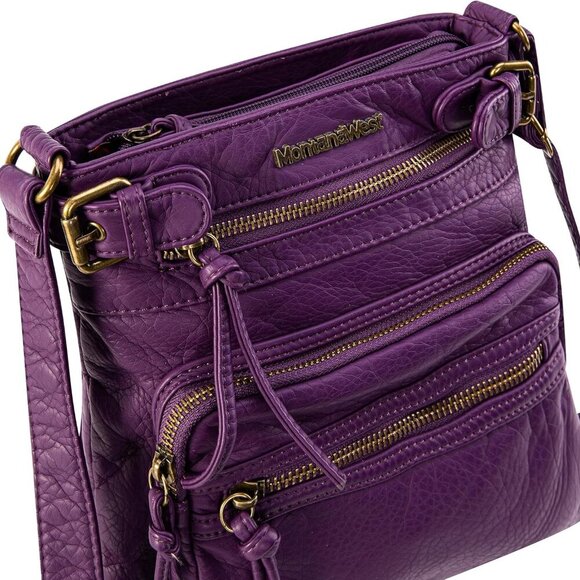 Crossbody Bag for Women Multi Pocket Shoulder Medium Travel Purses Ultra Soft Wa - Picture 5 of 7